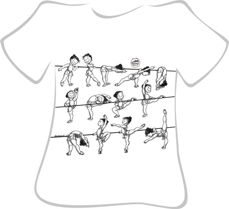 T-shirt Nina at the Barre